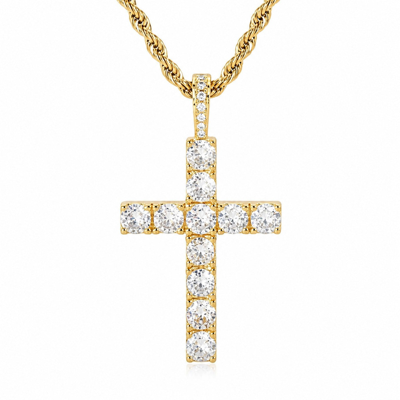 Collier Croix Diamant Classique
