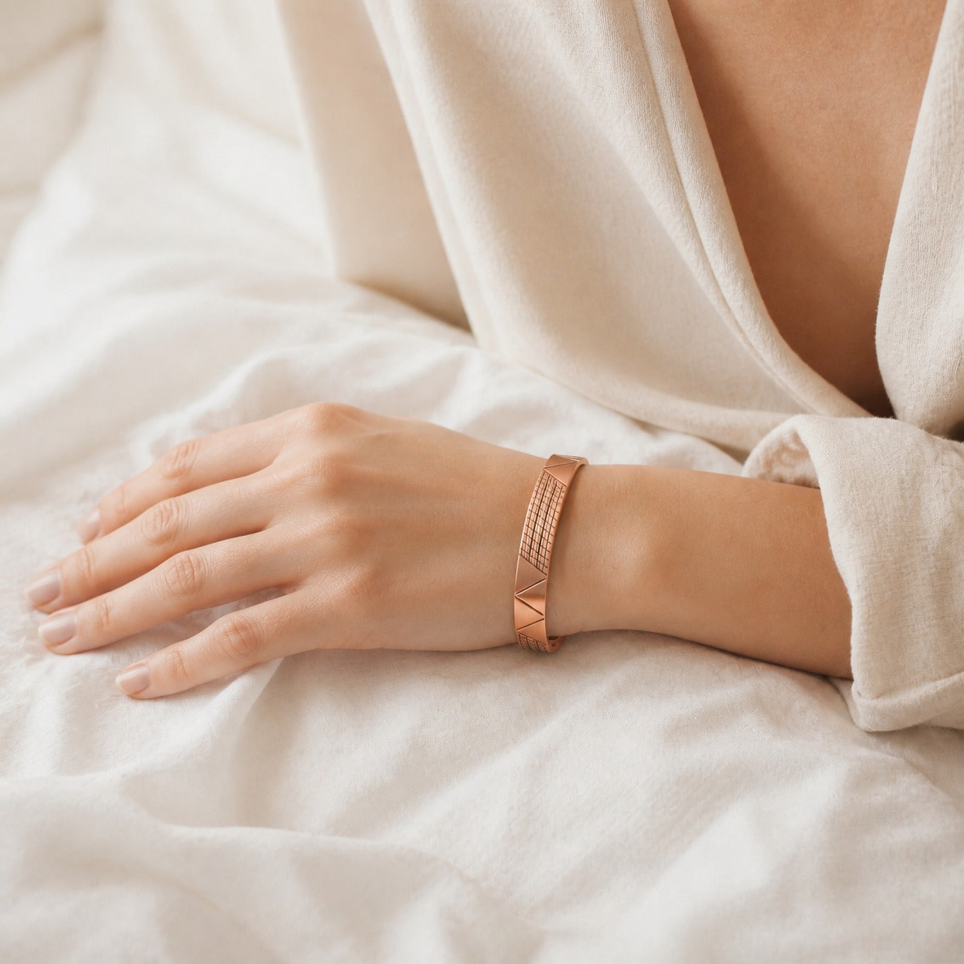 Bracelet en cuivre Crest Radiance