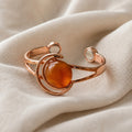 Bracelet en cuivre avec perles de citrine