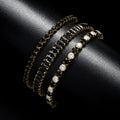 Ensemble de bracelets en cristal Onyx
