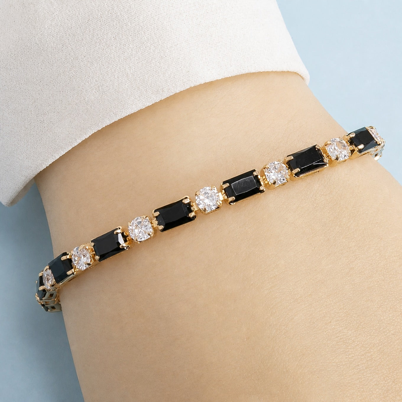 Bracelet Onyx Boho Éblouissant