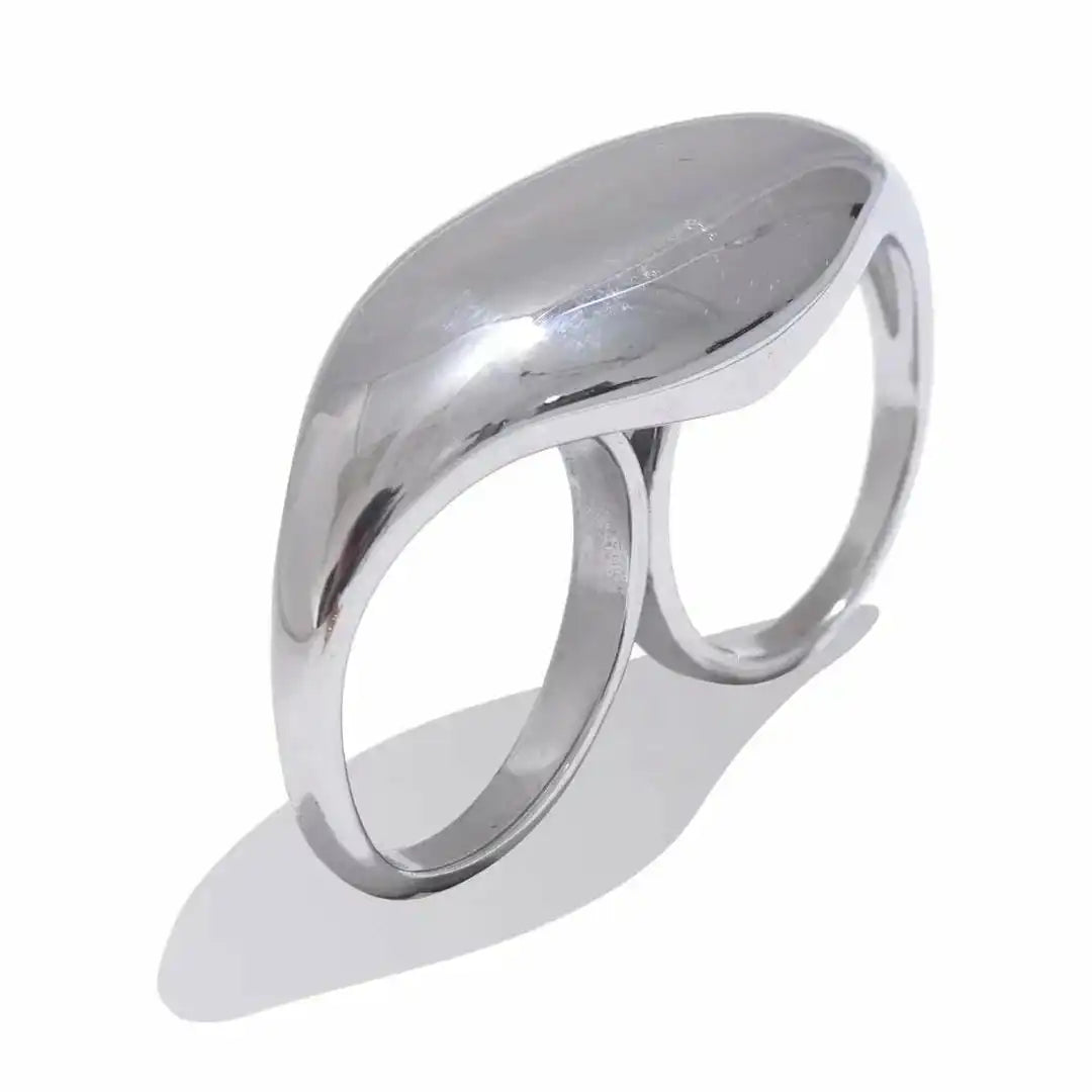 Bague double en or intemporelle