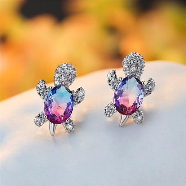 Boucles d'oreilles en merikonna avec zirconium et argent