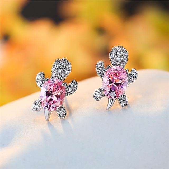 Boucles d'oreilles en merikonna avec zirconium et argent