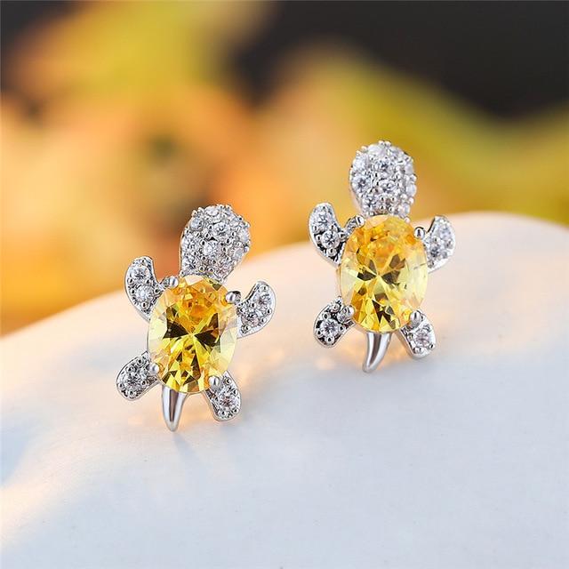 Boucles d'oreilles en merikonna avec zirconium et argent