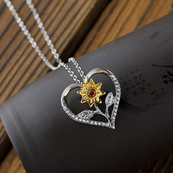 Collier Sunflower Sydän