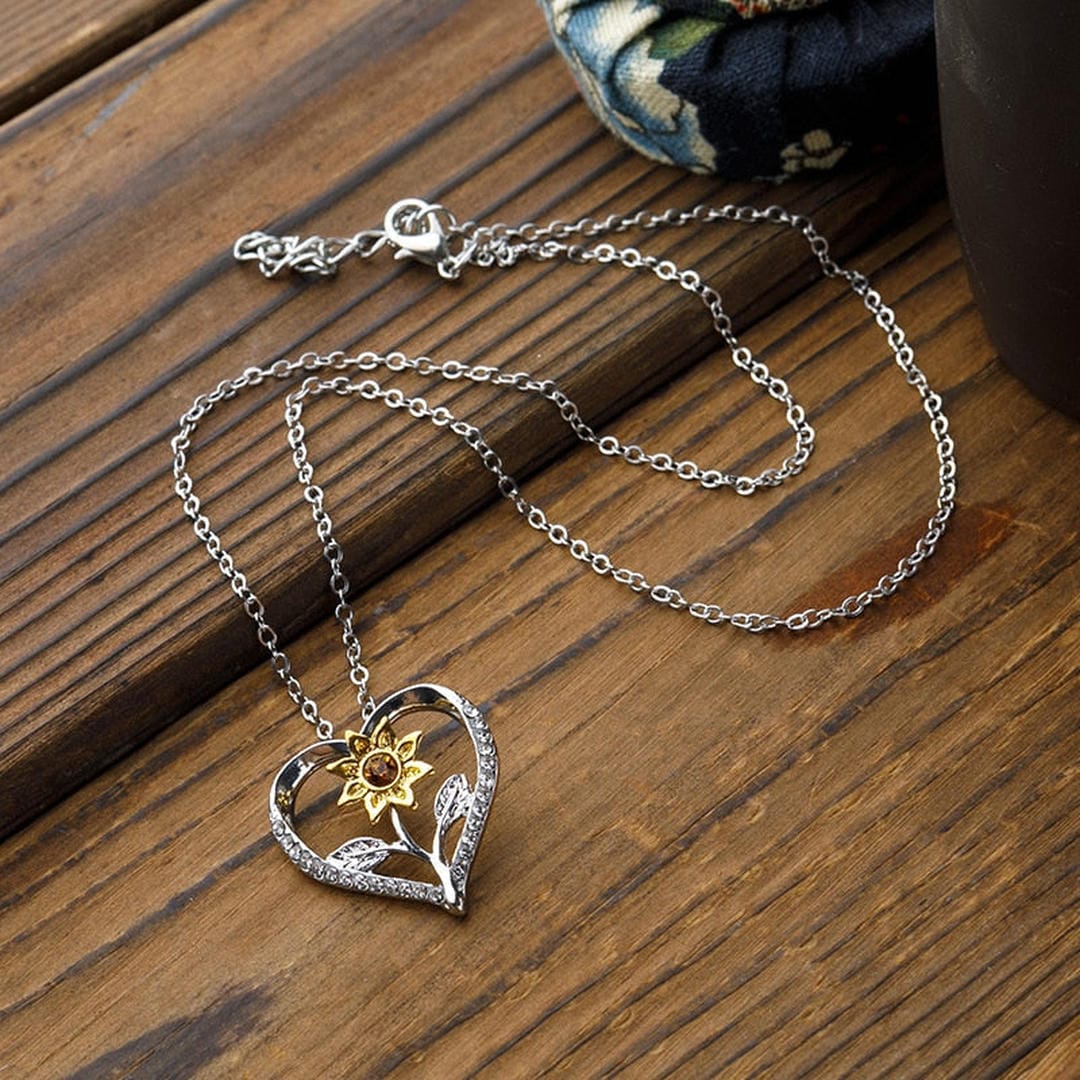Collier Sunflower Sydän