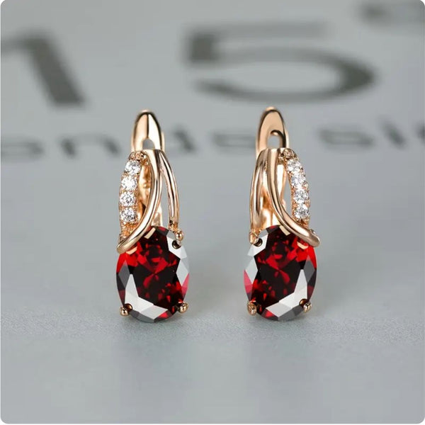 Veressa Ruberine | Boucles d'oreilles