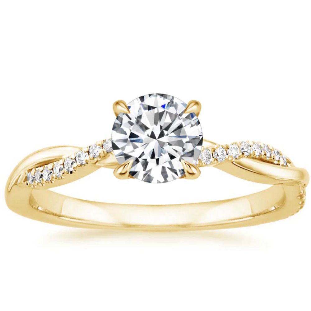 Bague en diamant Jane torsadée
