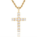 Collier croix en diamant classique
