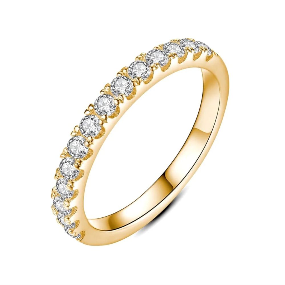 Bague en ruban étreinte en diamant