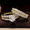 Ensemble de bagues diamant éclat éternel