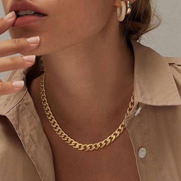 Collier classique en curb