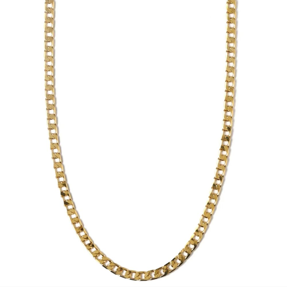 Collier en chaîne curb à maillons plats