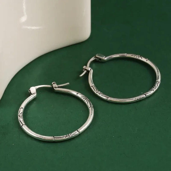 Boucles d'oreilles en argent intemporelles