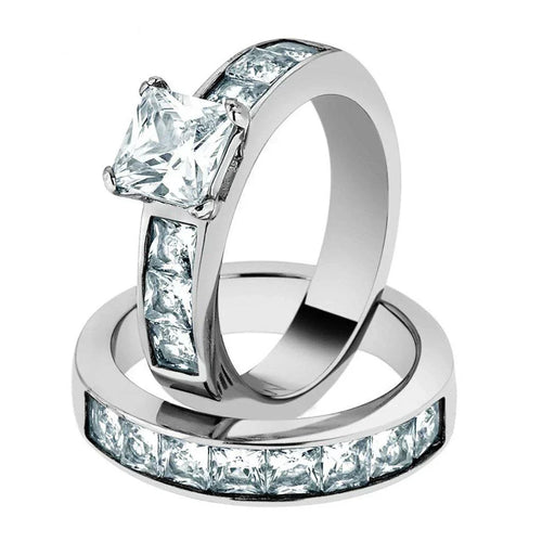 Bague en Cristal Argenté Vintage