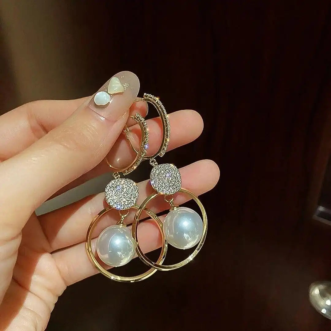 Boucles d'oreilles Cultured Helmet Embezzled Balls