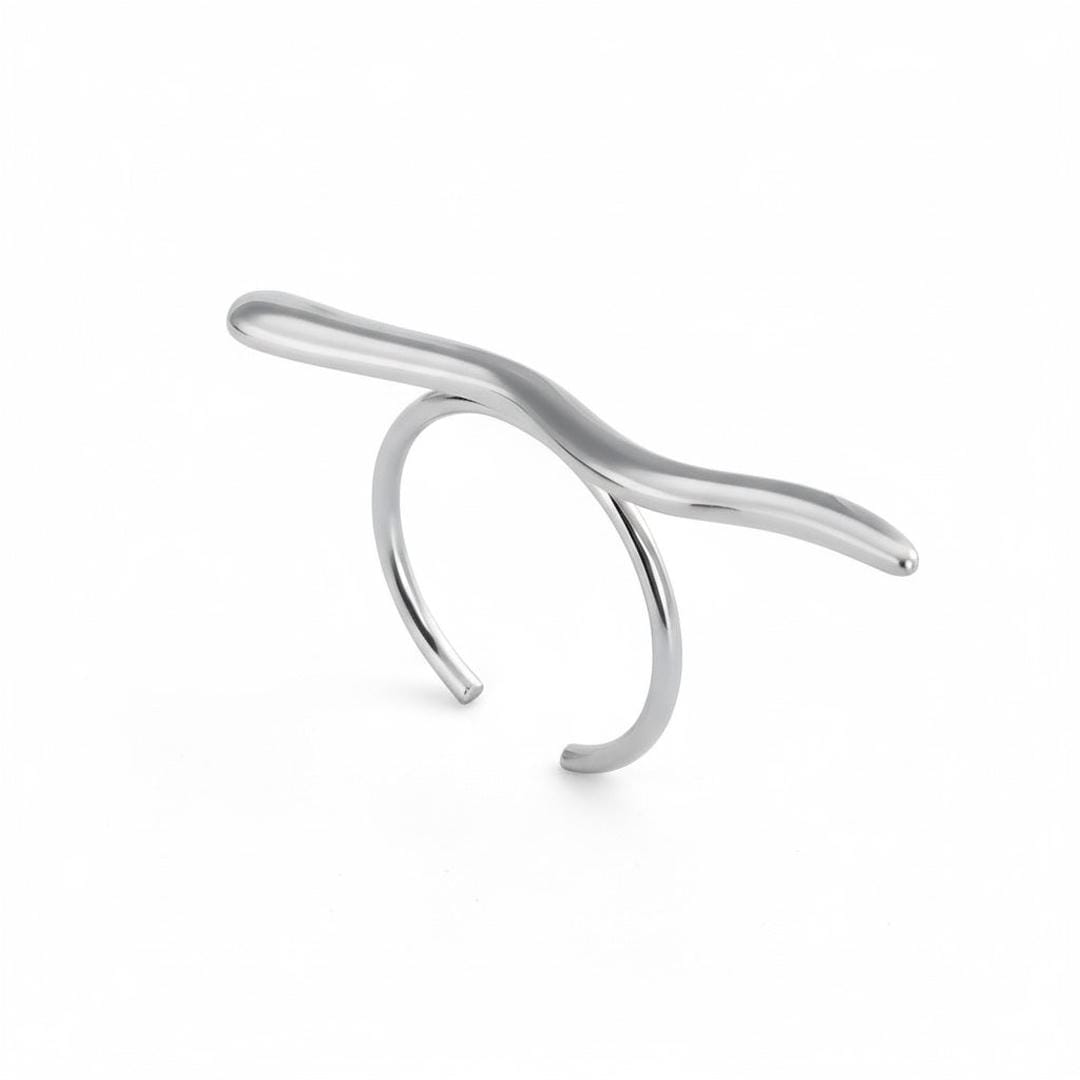 Bague en branche dorée minimaliste