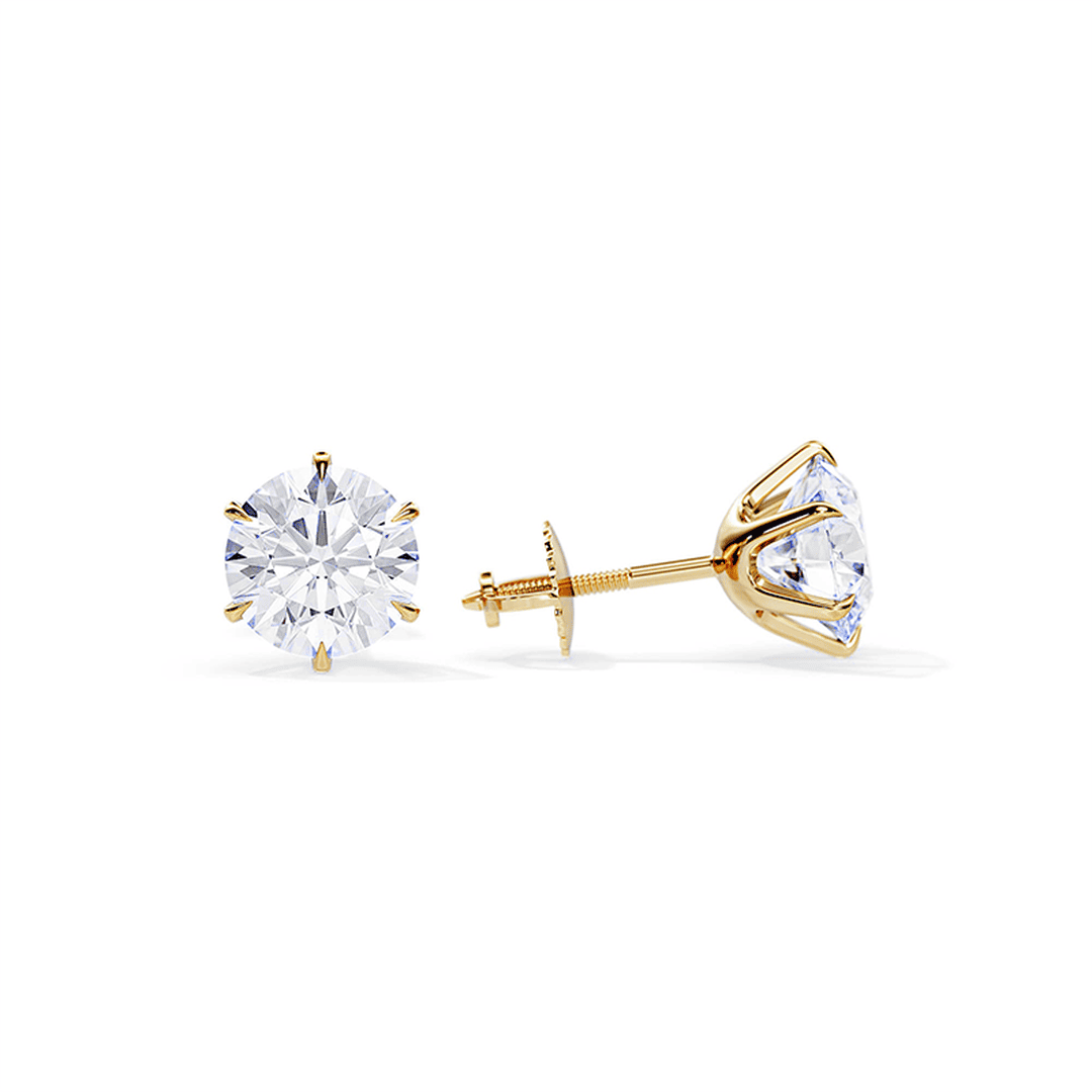 Boucles d'oreilles Chic en or blanc et doré