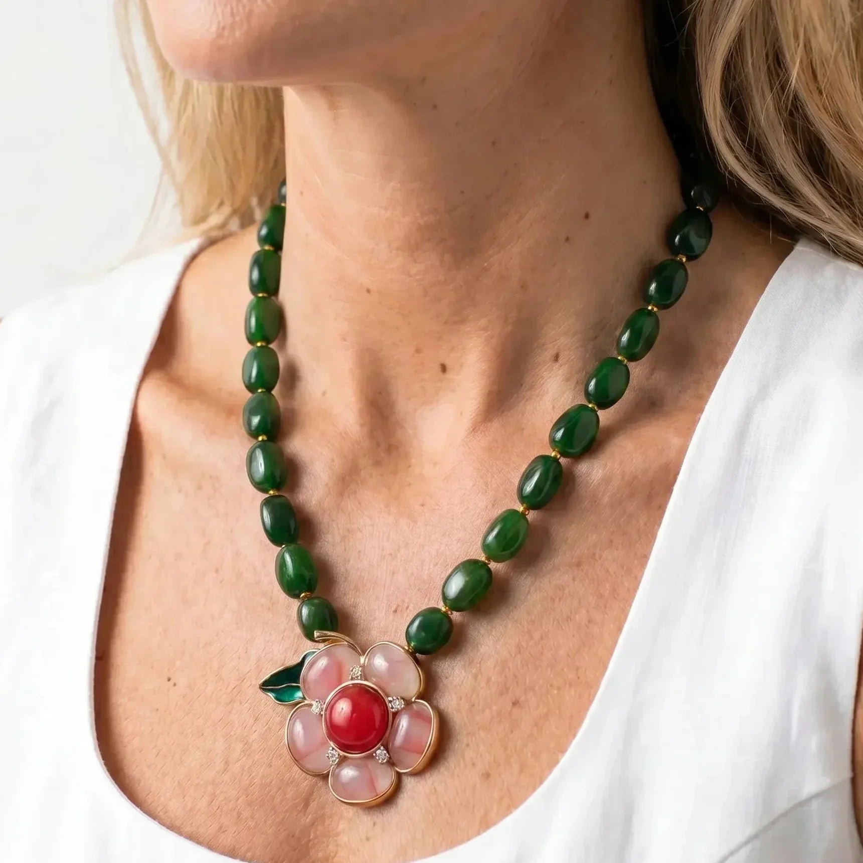 Collier Vintage Kukinta Verdant